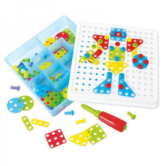 Joc constructii Mosaic Art  cu 180 de piese Miniland
