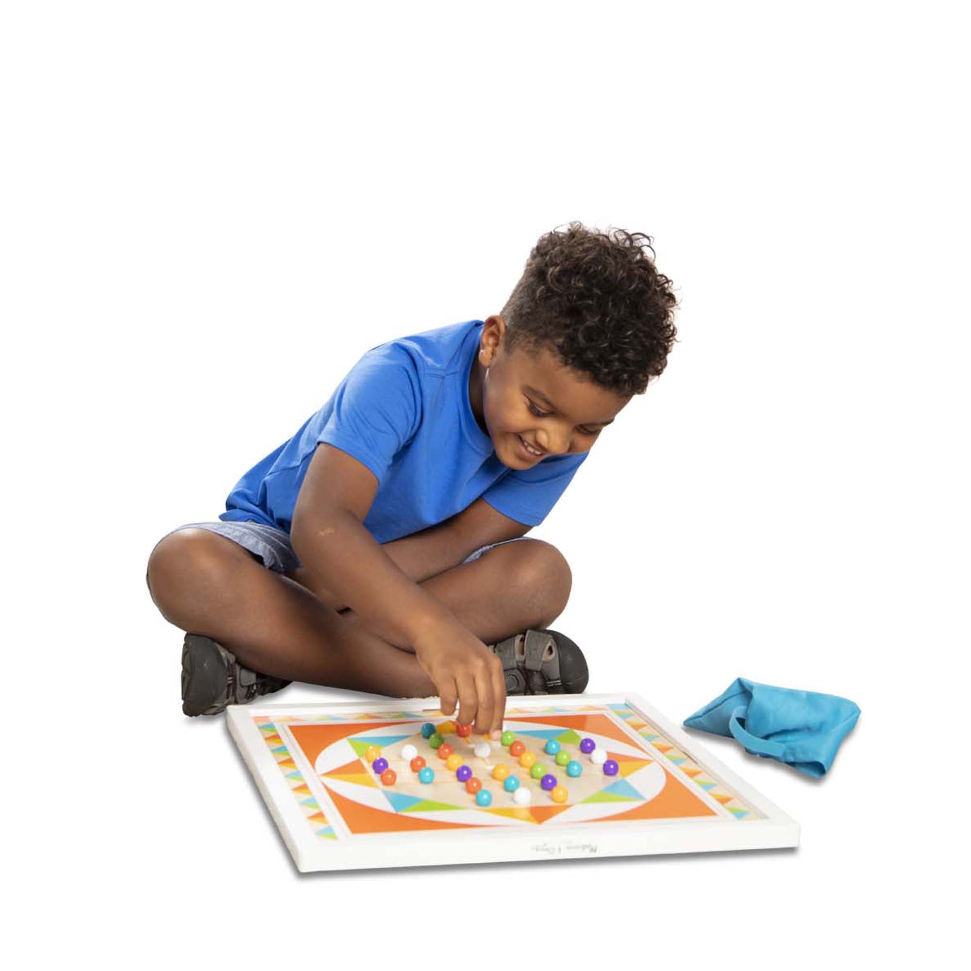 Joc de societate 2 in 1 Solitaire si Sah chinezesc - Melissa & Doug