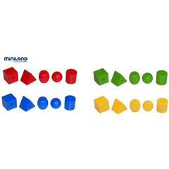 Joc Educativ cu Forme Geometrice de insirat 2.5 cm Miniland
