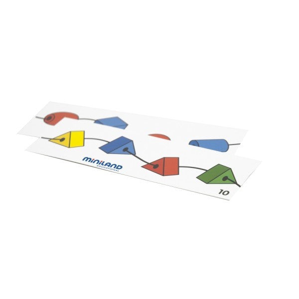 Joc Educativ cu Forme Geometrice de insirat 2.5 cm Miniland
