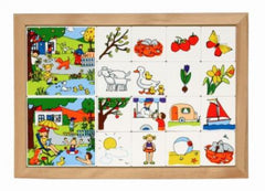Joc educativ pentru gradinita Loto anotimpuri  Primavara-Vara - Educo