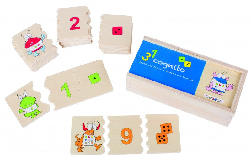 Joc Puzzle Cognito Recunoaste Numerele - Beleduc