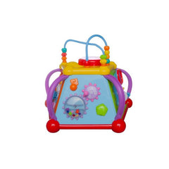 Jucarie educationala 6 pereti interactivi joc de lumini efecte sonore ciocan multicolor