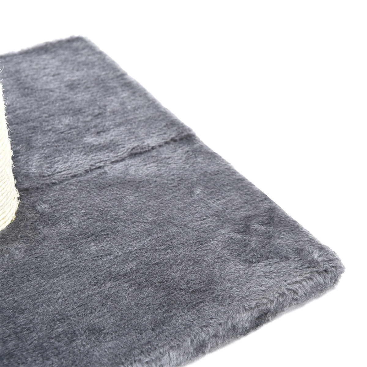 Jucarie interactiva pentru Pisici model Stalp cu Ciucur 100cm culoare bej