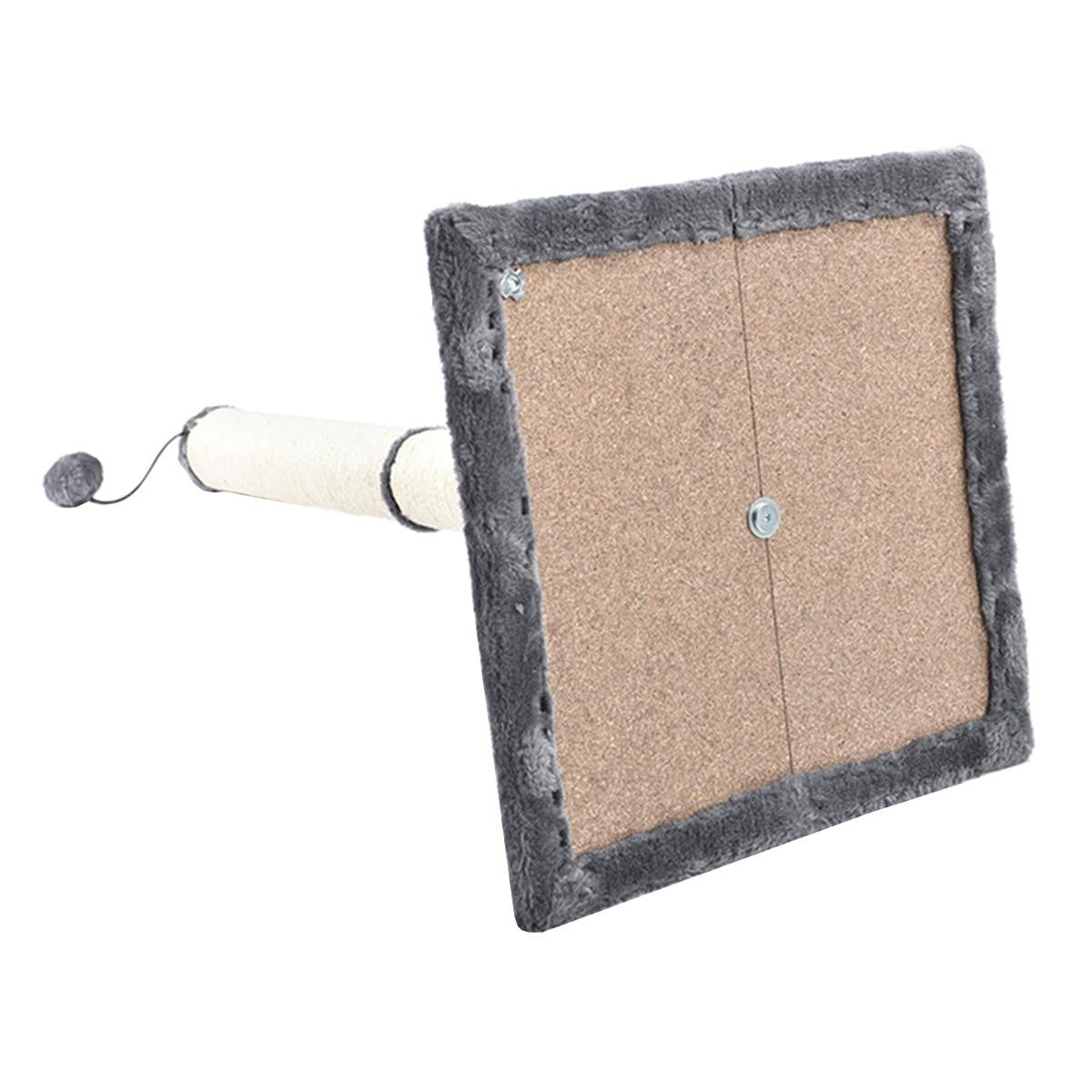 Jucarie interactiva pentru Pisici model Stalp cu Ciucur 100cm culoare bej