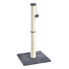 Jucarie interactiva pentru Pisici model Stalp cu Ciucur 100cm culoare bej