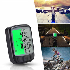 Kilometraj Bicicleta Digital cu fir 25 functii afisaj temperatura ora comparator impermeabil