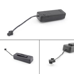 Kit 2 m fir electroluminescent cu invertor culoare alb