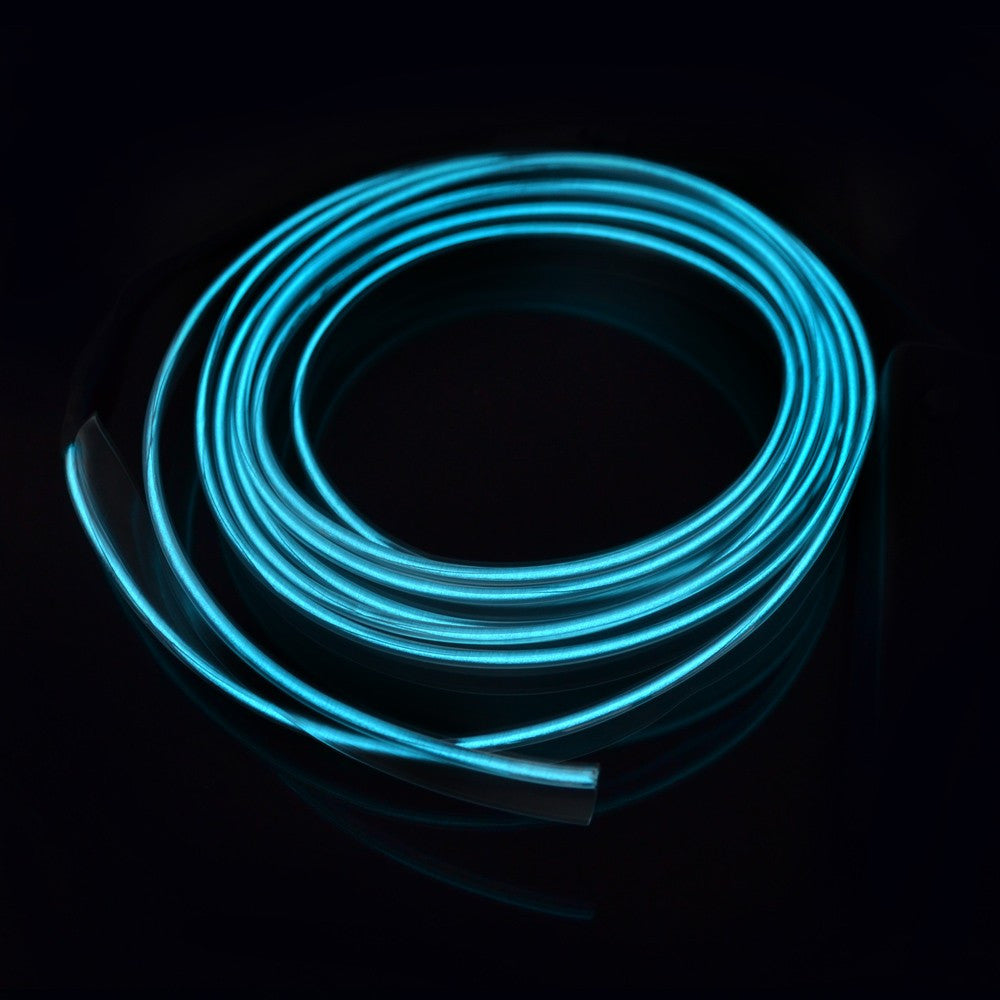 Kit el wire pentru imbracaminte si efecte speciale culoare drop-down albastru deschis