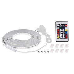 Kit furtun luminos led smd rgb telecomanda lungime 5 m alimentare priza