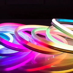 Kit furtun luminos led smd rgb telecomanda lungime 5 m alimentare priza