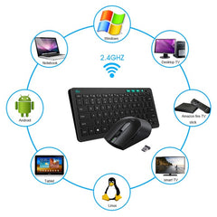 Kit tastatura si mouse wireless ultra-slim dpi 3200 3 butoane programabilerii