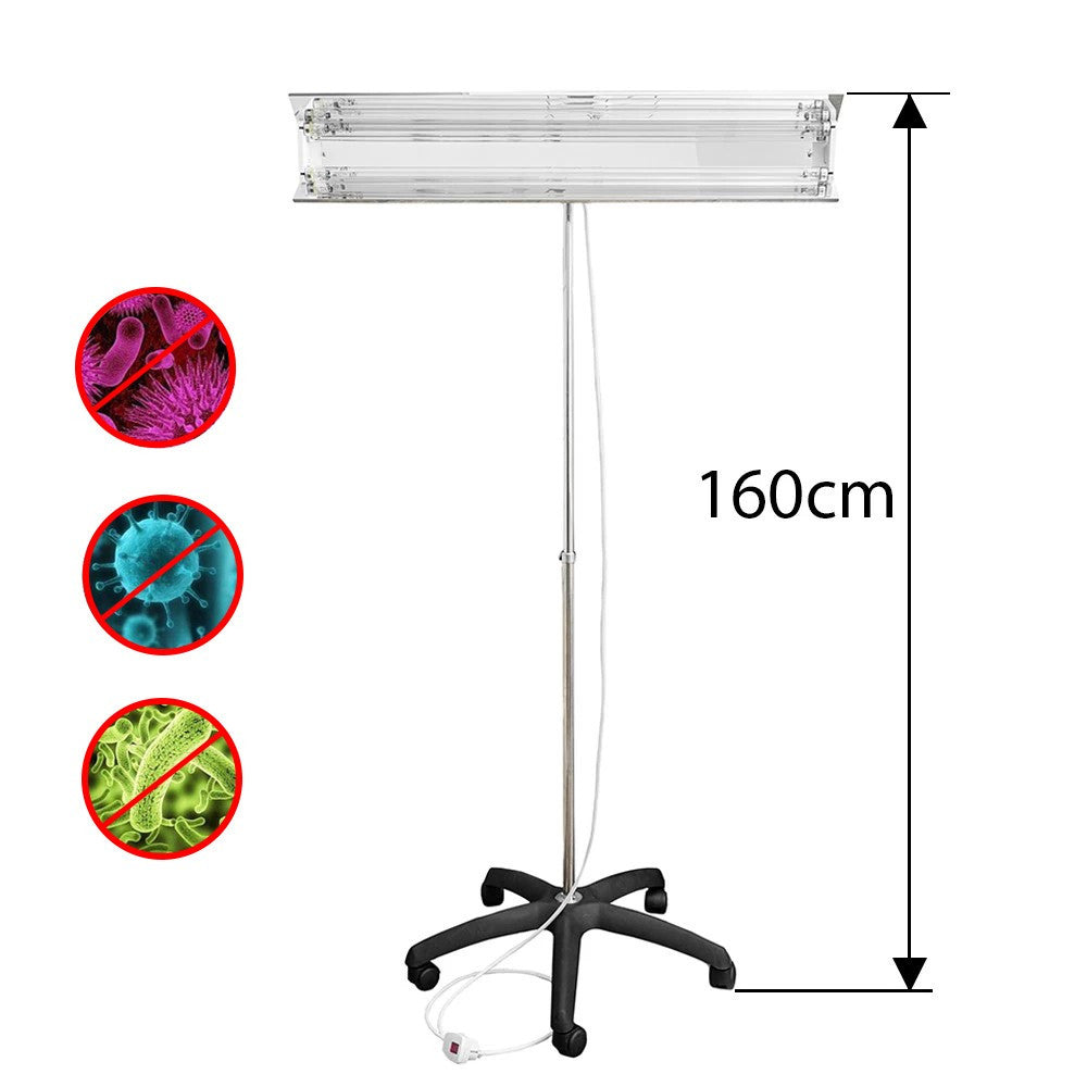 Lampa bactericida UVC Portabila orientabila stativ telescopic 100-190 cm reflector 60 mp