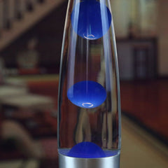 Lampa decorativa Lava Blue 30W inaltime 41 cm Procart
