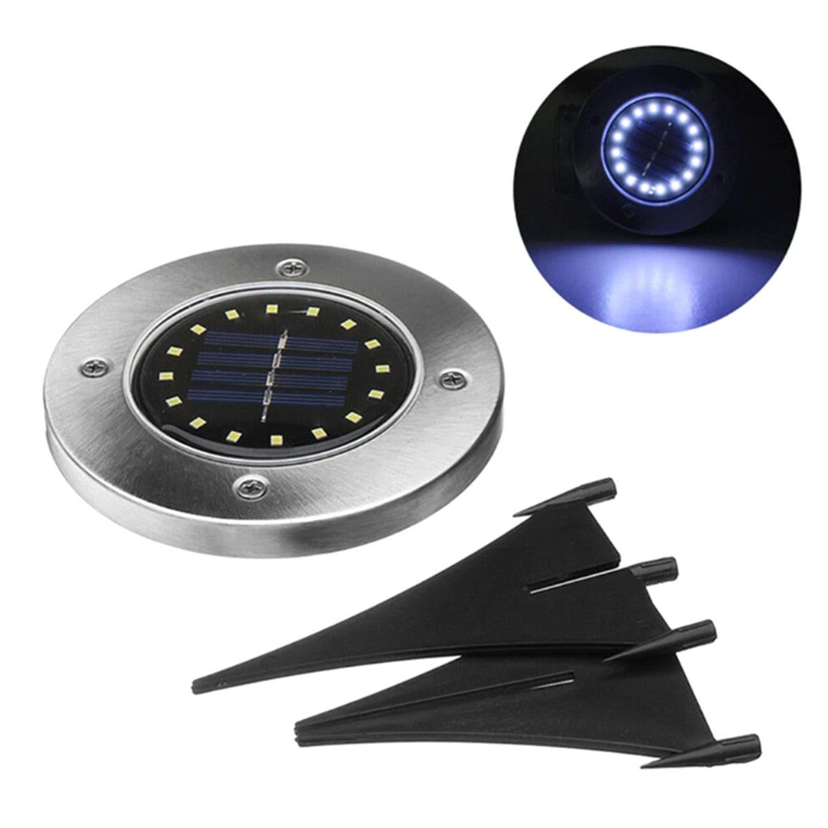 Lampa Solara estetica Exterioara de Gradina cu 16 LED-uri cu suport scurt