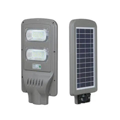 Lampa stradala led cu incarcare solara senzor miscare 40w timer 3 moduri telecomanda