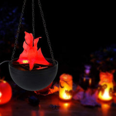 Lampa suspendata cu Halogen Efect Real Flacara cu lant inclus 20 cm