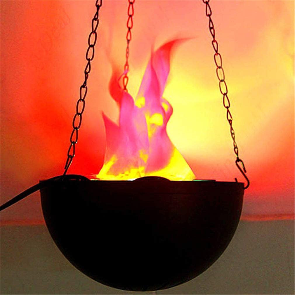 Lampa suspendata cu Halogen Efect Real Flacara cu lant inclus 20 cm