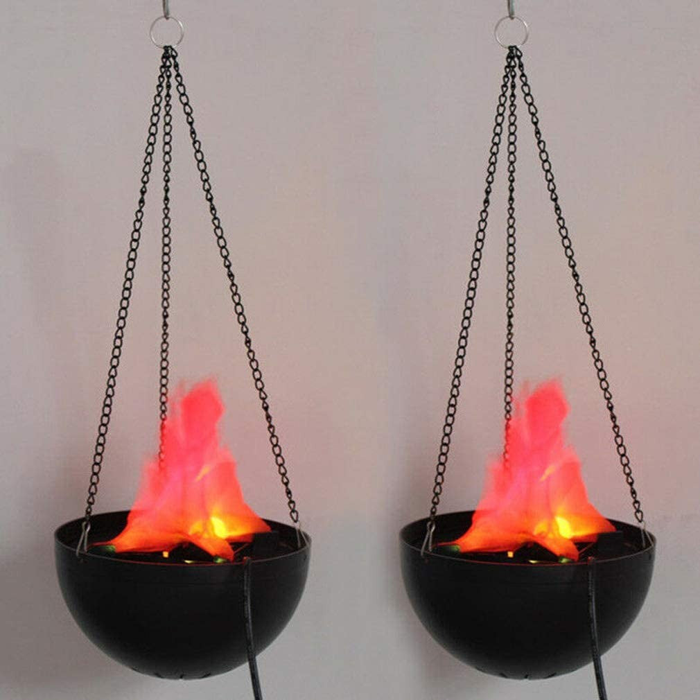 Lampa suspendata cu Halogen Efect Real Flacara cu lant inclus 20 cm