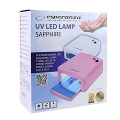 Lampa uv pentru unghii 36w temporizator esperanza culoare drop-down roz
