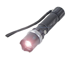 Lanterna smd cu zoom acumulator raza 200 metri incarcator auto si priza