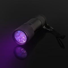 Lanterna uv 385 nm 9 led-uri