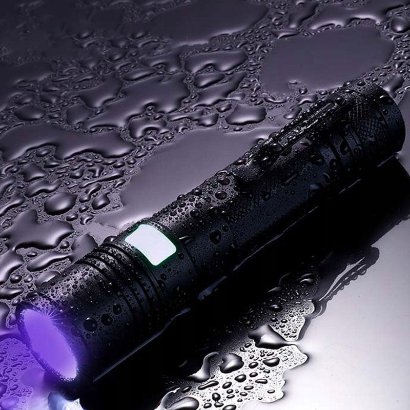 Lanterna uv superfire 365 nm reincarcabila usb led smd