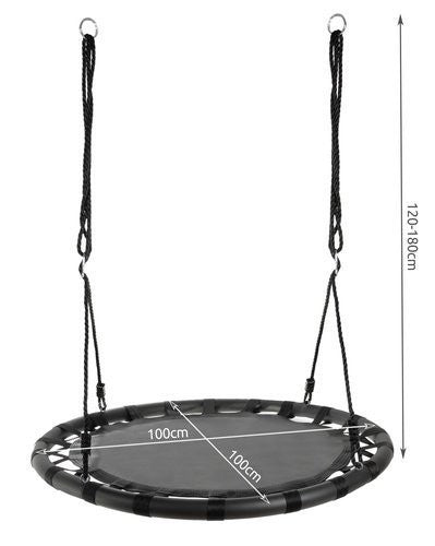 Leagan tip cuib de barza 100 cm negru