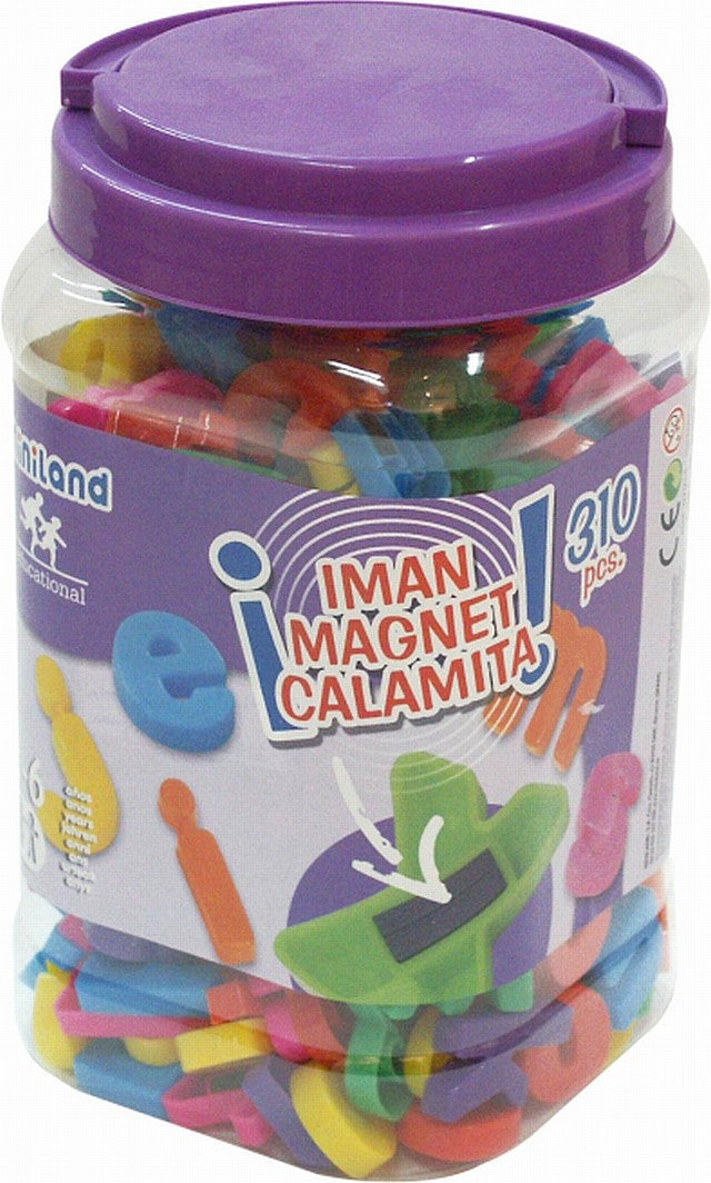 Litere mari magnetice Miniland 310 buc
