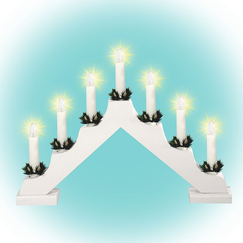 Lumanari Decorative de Craciun becuri tip flacara Home alb