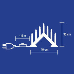 Lumanari Decorative de Craciun becuri tip flacara Home Rosu