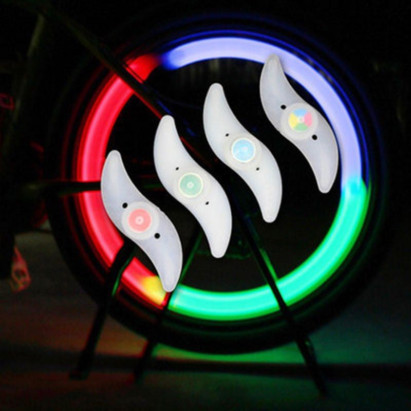 Lumina LED  pentru Spita Bicicleta 3 moduri iluminare multicolora