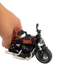 Macheta motocicleta 1:12 mecanism inertial efecte sonore far led 14-7.5-10 cm