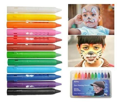 Make-up pictura fata copii petrecere set 12 culori non alergice