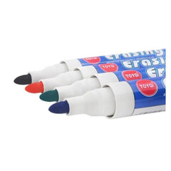 Marker tabla magnetica reincarcabil varf rotund 2.8 mm set 4 culori