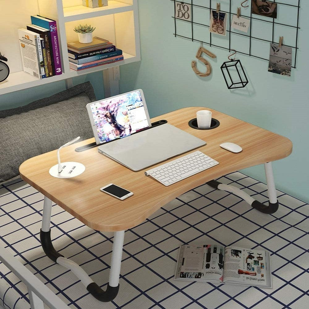 Masa pliabila pentru Laptop  cu ventilator lampa si USB