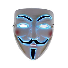 Masca anonymous luminoasa 3 moduri iluminare marime universala fixare elastica