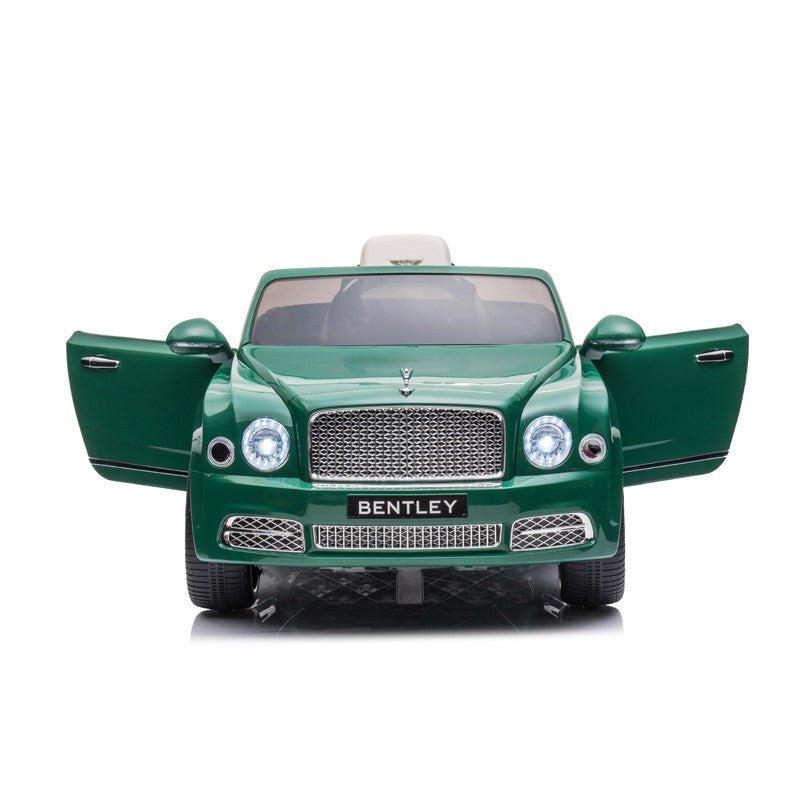 Masina electrica de jucarie bentley mulsanne 2-35w mp3 ma-im 30 kg telecomanda roti eva verde