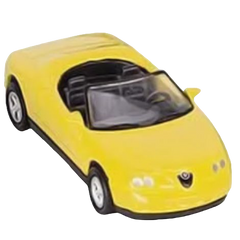 Masinuta Die Cast 7.5 Cm Scara 1:60 Alfa Romeo Galben