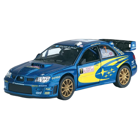 Masinuta die cast de curse scara 1:36 12.5 cm Subaru albastra
