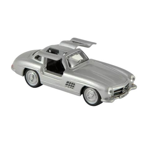 Masinuta die cast Mercedes-Benz 300SL Coupe 1954 scara 1:36 12.8 cm gri