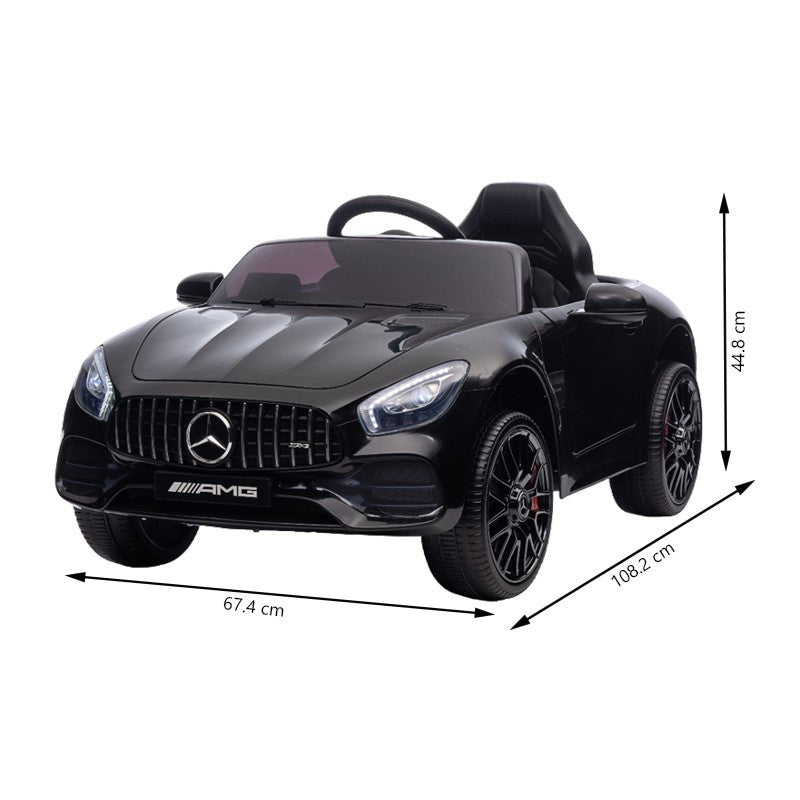 Masinuta electrica pentru copii mercedes benz amg gt 2-20w mp3 usbsd suspensie ma-im 35 kg 12v negru