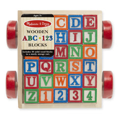 Melissa and Doug - Carucior cu cuburi ABC