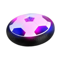 Minge de fotbal tip disc iluminata in 3 culori 18 cm margine spuma