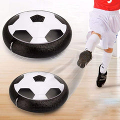Minge de fotbal tip disc iluminata in 3 culori 18 cm margine spuma