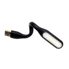 Mini lampa led flexibila 1.2w alimentare usb portabila neagra 16 cm