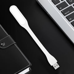 Mini lampa led portabila 1.2w brat flexibil alimentare usb alba 16 cm