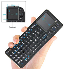 Mini tastatura rii i6 wireless cu fata dubla control telecomanda ir