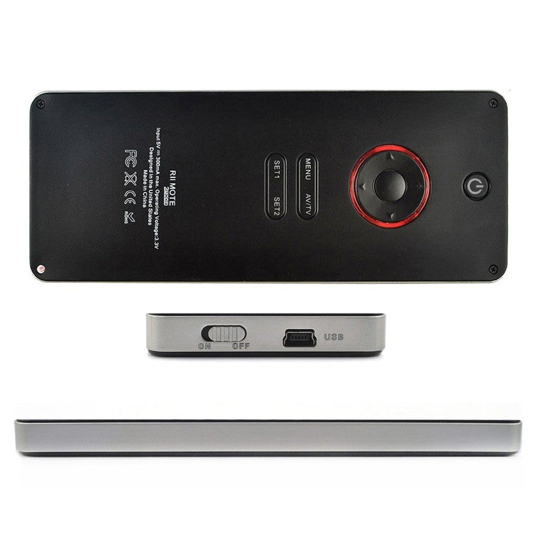 Mini tastatura rii i6 wireless cu fata dubla control telecomanda ir