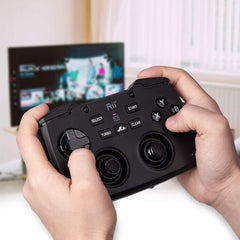 Mini tastatura Wireless 3 in 1 Touchpad, Gamepad cu vibratii, Turbo pentru PC, PS3, Android, TV Box, Smart TV
